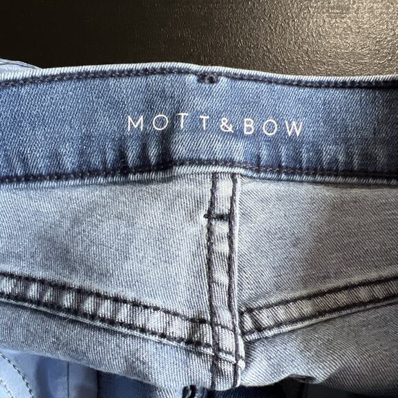 Mott & Bow Jeans Women 28x28 Blue High Rise Skinny Light Wash Stretch Denim - Picture 7 of 13